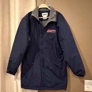 Cintas Barona Casino Waterproof Navy Blue Nylon Jacket, Zip-up, Size Small